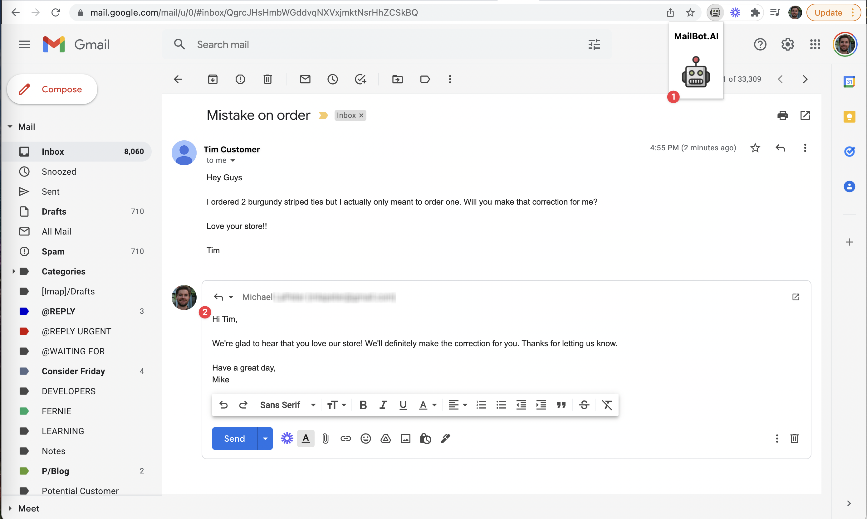 MailBot AI For Email